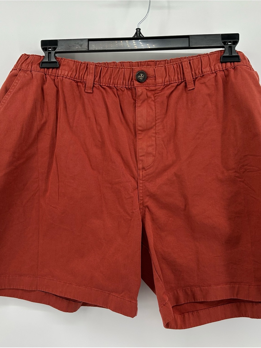 chubbies Reddy for Anything Shorts in a rusty red color